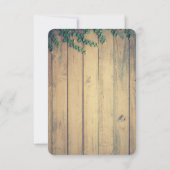 Save The Date Tête de cerf - Red Plaid Rustic Enregistrer la dat (Dos)