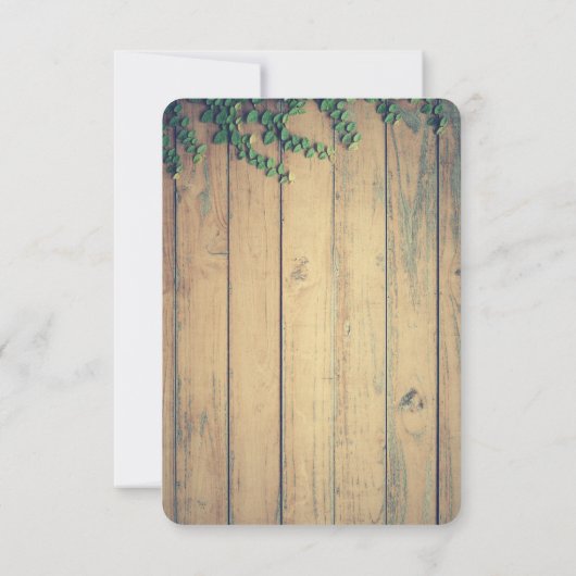 Save The Date Tête de cerf - Red Plaid Rustic Enregistrer la dat (Dos)