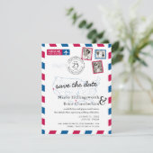 Save The Date Texas Northern California Airmail Enregistrer la d (Debout devant)