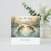 Save The Date Texas Pêche Mariage Date à retenir (Debout devant)