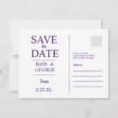 Save The Date Texas, vue sur une route au coucher du soleil en c (Dos)