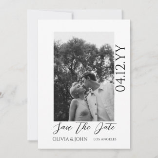 Save The Date Texte et photo élégants et simples |