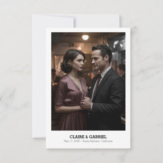 Save The Date Texte religieux élégant simple, Photo Enregistrer  (Devant)