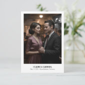 Save The Date Texte religieux élégant simple, Photo Enregistrer  (Debout devant)