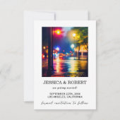 Save The Date Texte romantique simple et élégant Photo Script no (Dos)