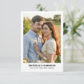 Save The Date Texte simple décontracté et amusant, Photo d'annon (Debout devant)