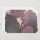 Save The Date Texte simple | Photo moderne Enregistrer la date (Dos)