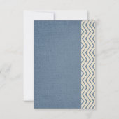 Save The Date Textile de Boho bleu Textile Engagé Couple romanti (Dos)