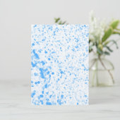 Save The Date Texture éclaboussée - Bleu (Debout devant)