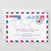 Save The Date Thaïlande Mariage par avion Enregistrer la date (Devant)