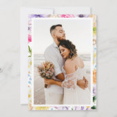 Save The Date Thé dansant de Jardin d'Été Fleurs & Photo de Mari (Dos)