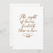 Save The Date The Sight of Lovers (Devant / Derrière)