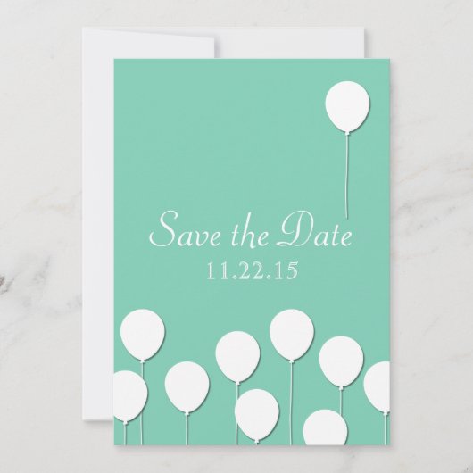 Save The Date Thème Balloon Enregistrer la date (Devant)