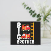 Save The Date Thème de feu de camion de pompier Big Brother Fire (Debout devant)