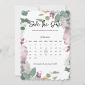 Save The Date Thème de mariage floral (Devant)