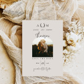 Save The Date Thème de mariage photo occidental rustique moderne