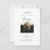 Save The Date Thème de mariage photo occidental rustique moderne (Devant)
