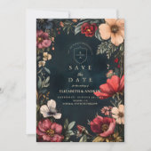 Save The Date Thème de mariage Romance sombre (Devant)