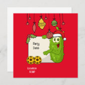 Save The Date Thème de Noël de Pickleball (Devant / Derrière)