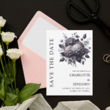 Thème gothique Mariage floral Hydrangea