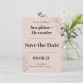 Save The Date Thème Moderne Minimaliste (Debout devant)