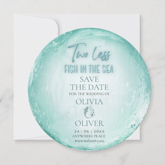 Save The Date Thème plage (Devant)