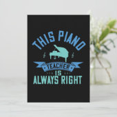 Save The Date This Piano Teacher Is Always (Debout devant)
