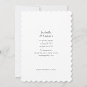 Save The Date Timbre-Poste de Mariage à l'Écriture Moderne (Dos)