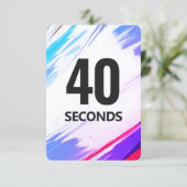 Save The Date Time Fitness Card with Gold Backing (Debout devant)