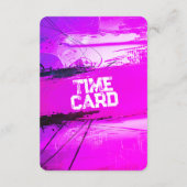 Save The Date Time Fitness Card with Purple Backing (Dos)