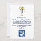 Save The Date Timeless Chalice Vase Mediterranean Lemons Flowers (Dos)