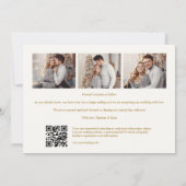 Save The Date Timeless Christmas Holly Branches 3 Photos Classic (Dos)