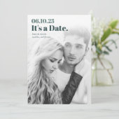 Save The Date Titre | Photo verticale moderne (Debout devant)