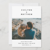 Save The Date Toi, plus moi | Noms modernes simples | Black (Devant)