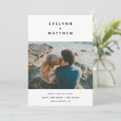 Save The Date Toi, plus moi | Noms modernes simples | Black (Debout devant)