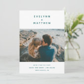 Save The Date Toi, plus moi | Noms modernes simples | Sarcelle (Debout devant)