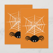 Save The Date Toile d'araignée Halloween (Devant / Derrière)