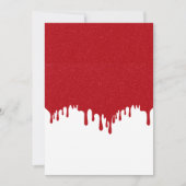 Save The Date Tomate Rouge Goutte à Goutte Personnalisable Enreg (Devant)