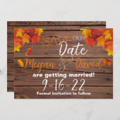 Save The Date Tombez Amoureux Sauvegardez La Date (Devant / Derrière)