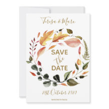 Tons Automnaux Rustiques Motif Floral Aquarelle