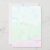 Save The Date Tortue 4e anniversaire, sous la mer (Dos)