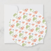 Save The Date Tortue Bébé Aquarelle Peinte à la Main (Dos)
