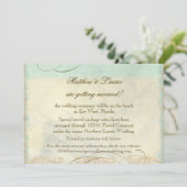 Save The Date Tortue de mer de Floride sur une moderne plage océ (Debout devant)