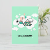 Save The Date Tortue Lover Aux Nuages (Debout devant)