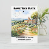 Save The Date Toscane destination mariage enregistrer la date mo (Debout devant)