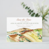 Save The Date Toscane Italie Enregistrer la date de mariage de d (Debout devant)