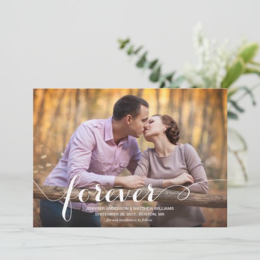 SAVE THE DATE TOUJOURS ET POUR TOUJOURS | ENREGISTRER LA DATE D' (Debout devant)