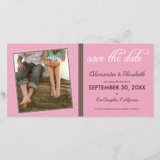 Save The Date Tourbillonnant-Q rose/Brown Enregistrer la date de