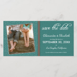 Save The Date Tourbillonnant-Q Vert/Brown Enregistrer la date An