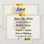 Save The Date Tournesol appréciant le soleil Enregistrer la date (Devant / Derrière)